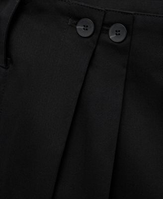 Women's Buttons Cotton Pants