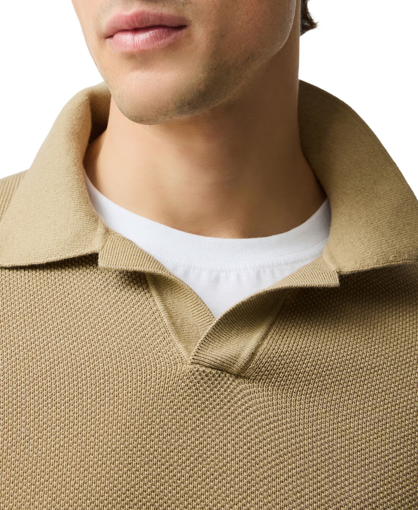 Мужское поло Rodd & Gunn Avalon Cotton Knitted Polo Shirt, цвет: Верблюжий — фото 2