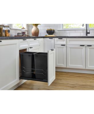 Double Pullout Trash Cans 35 qt. with Soft-close, 53WC-1835SCDM-212