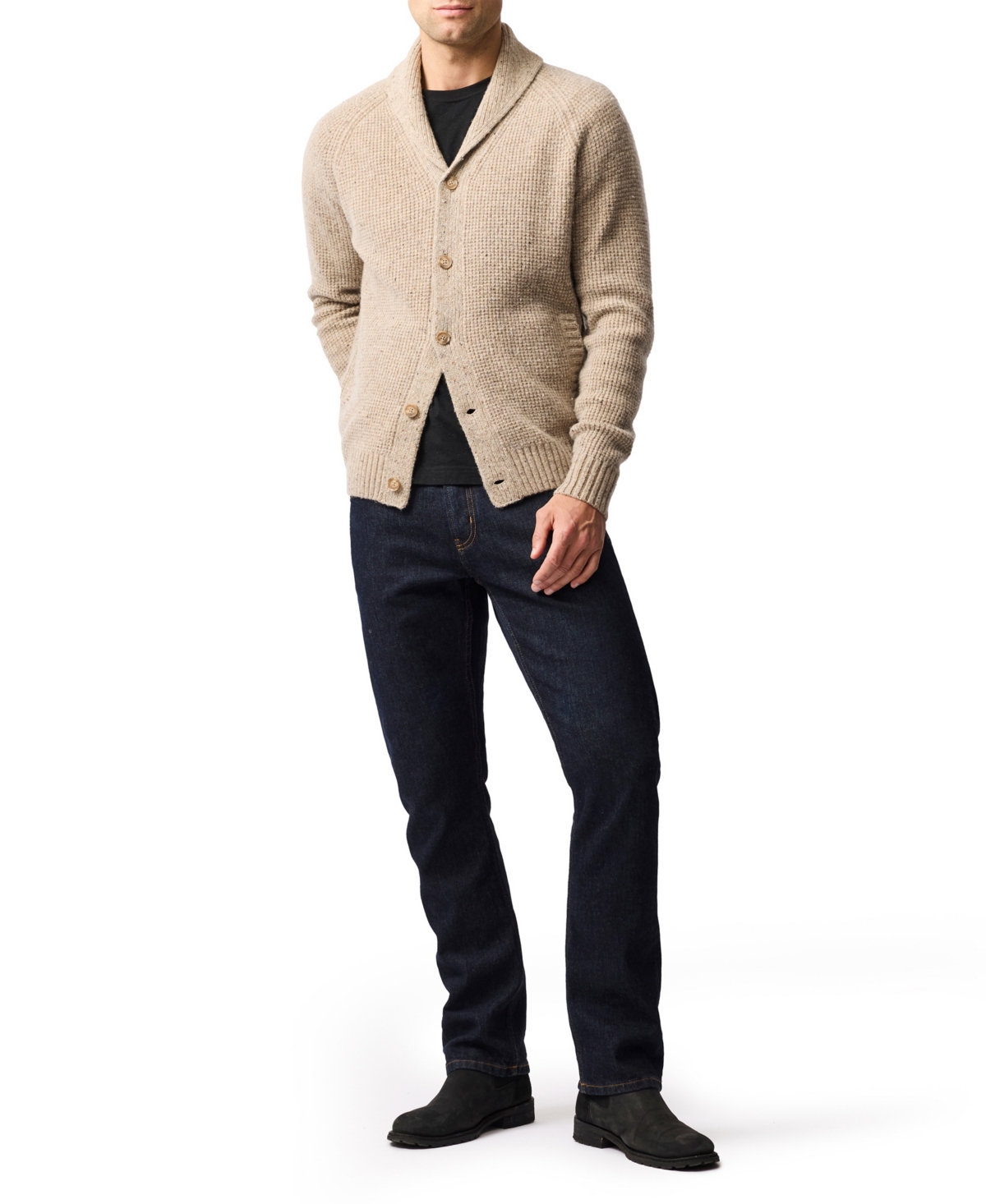 Rodd & Gunn Williamson Textured Cardigan Sweater In Neutral
