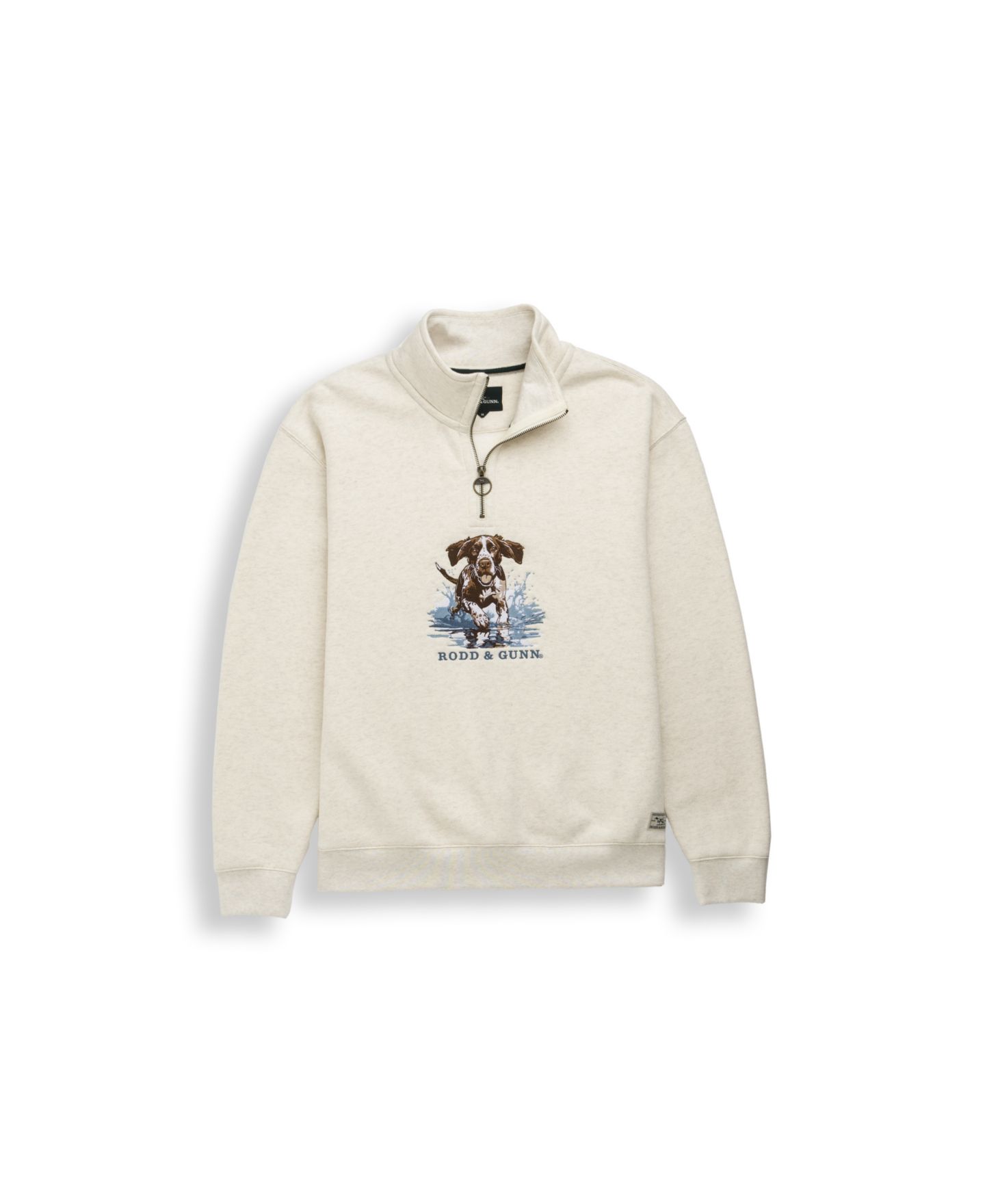 Мужская толстовка Rodd & Gunn Gunners Track Sweatshirt, цвет: Овсяный — фото 2