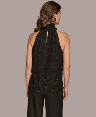 Women's Novelty Burnout Halter Top