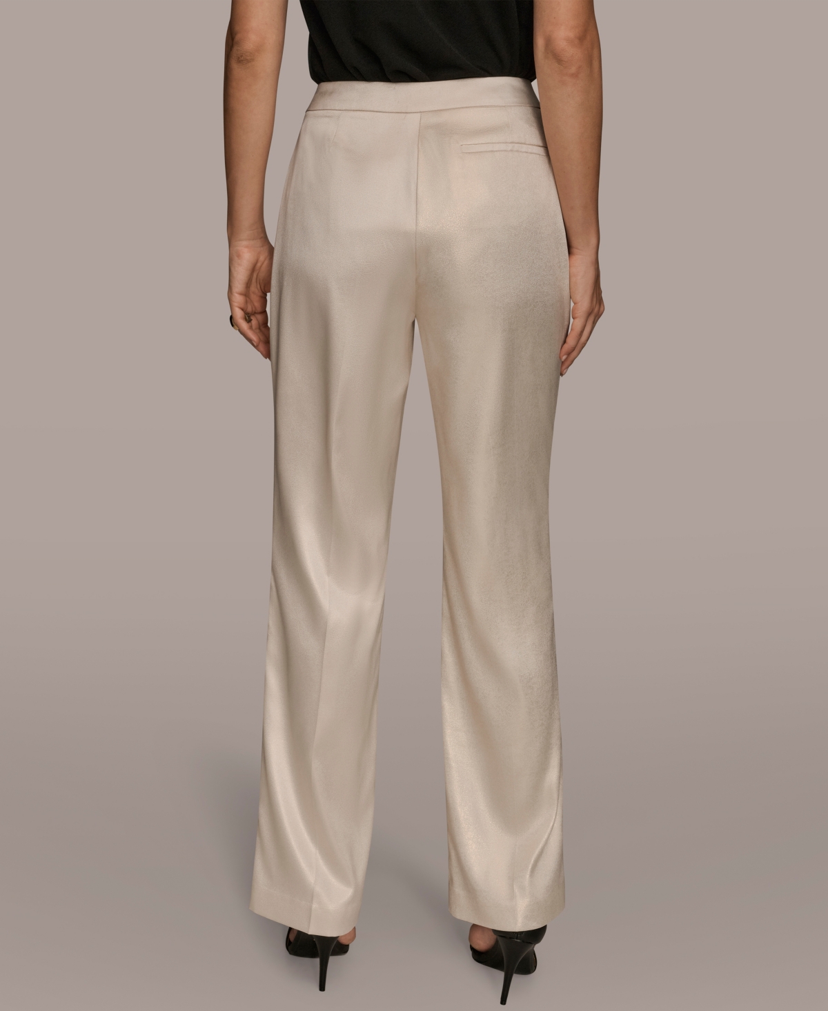 Donna Karan Women's Novelty Straight-leg Mid-rise Pants In Neutral