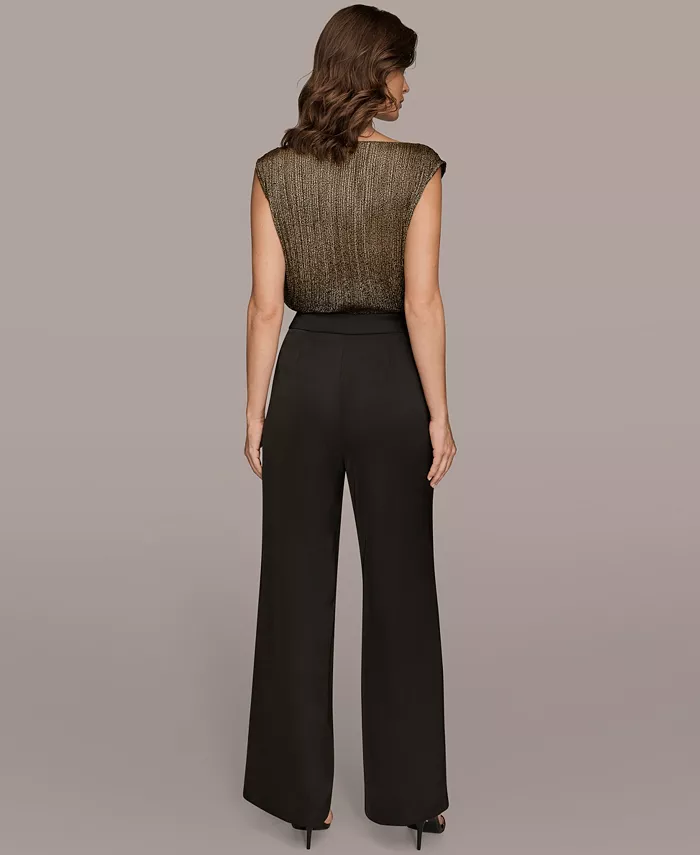 Women's Charmeuse High Rise Wide Leg Pants, Regular & Petite - thumbnail 5