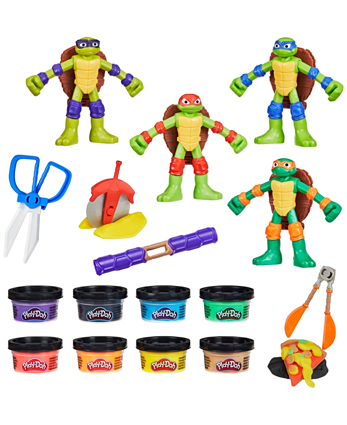 Play-doh Teenage Mutant Ninja Turtles Cowabunga Creations Playset In Multi