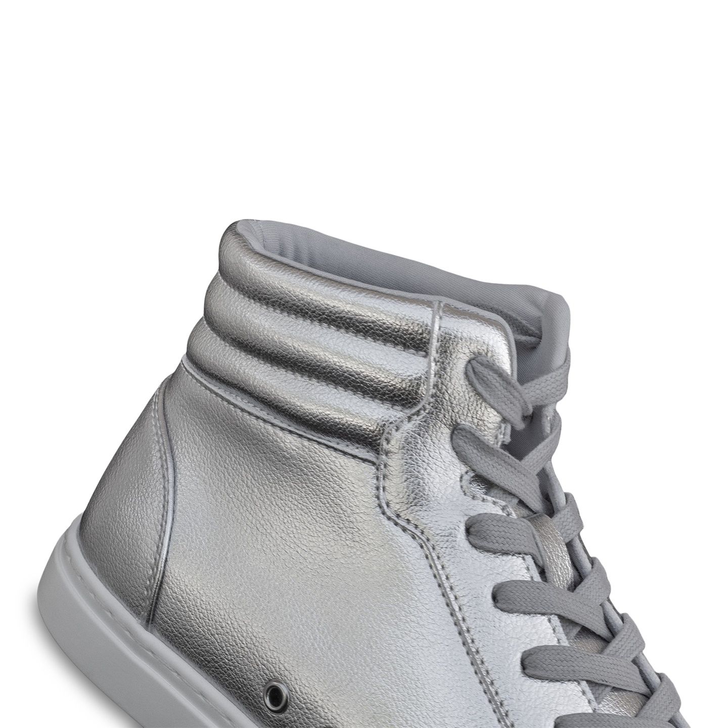 Женские кроссовки Fuego Silver High-top, цвет: Серебряный — фото 3