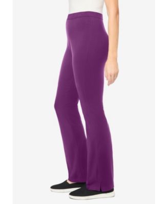 Women's Within Stretch-Cotton Knit Pull-On Bootcut Leggings