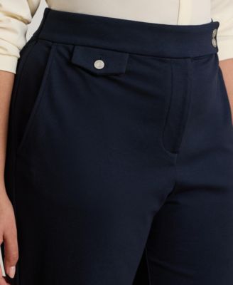 Plus Size Ponte Ankle Pants