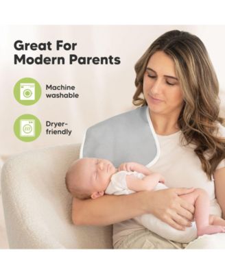 5pk Urban Baby Burp Cloths, Organic Burping Cloth for Babies, Burp Rags for Baby Girls, Boys