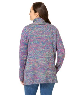 Plus Size Within Multi Marled Cardigan Sweater