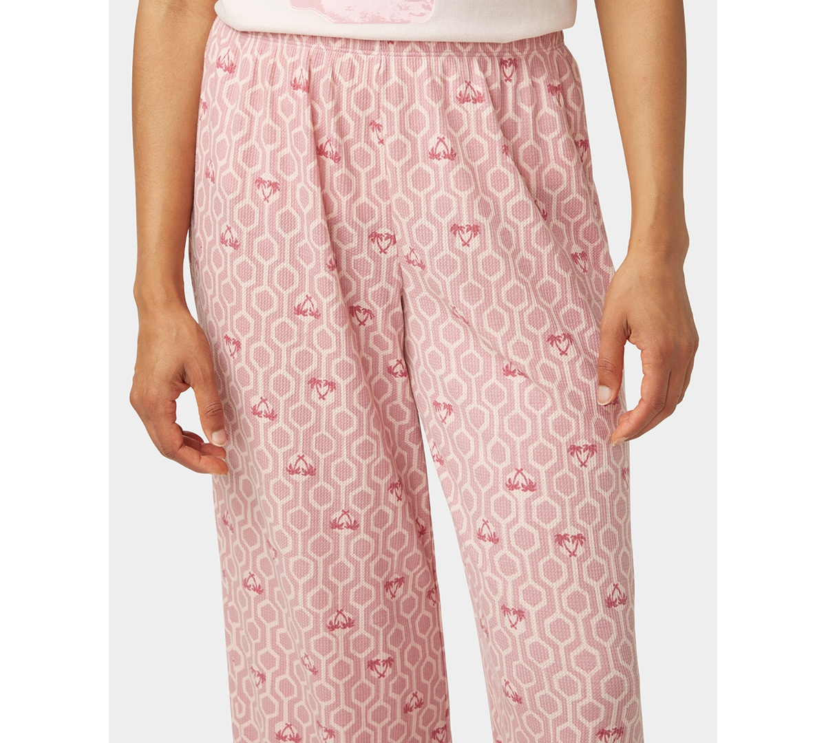Hue Women's 2-piece Embellished Short Sleeve Pajama Set In Pink