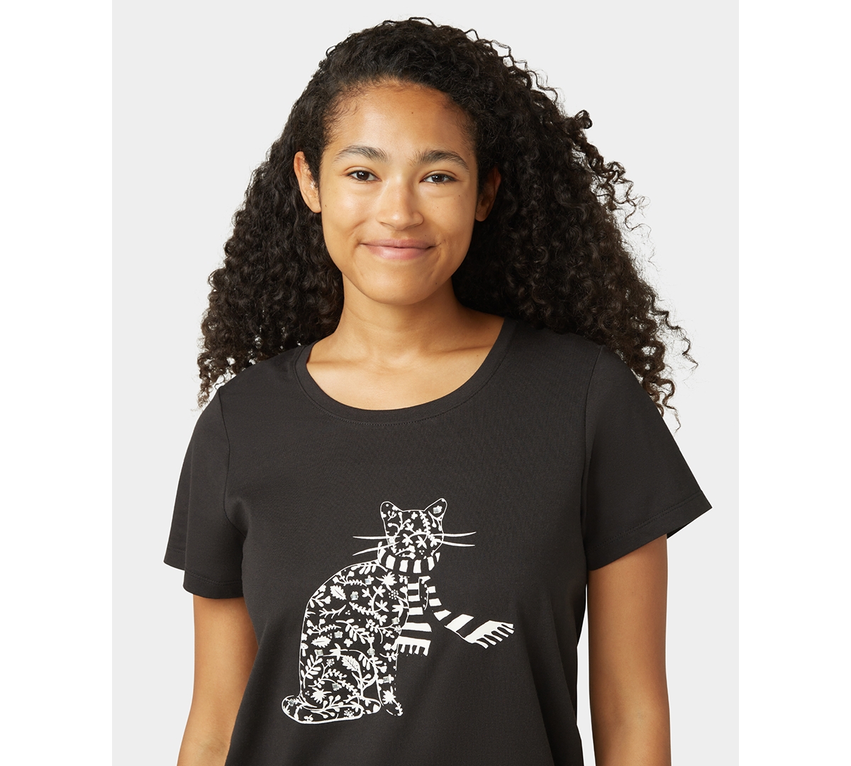 Hue Women's 2-piece Embellished Short Sleeve Pajama Set In Black