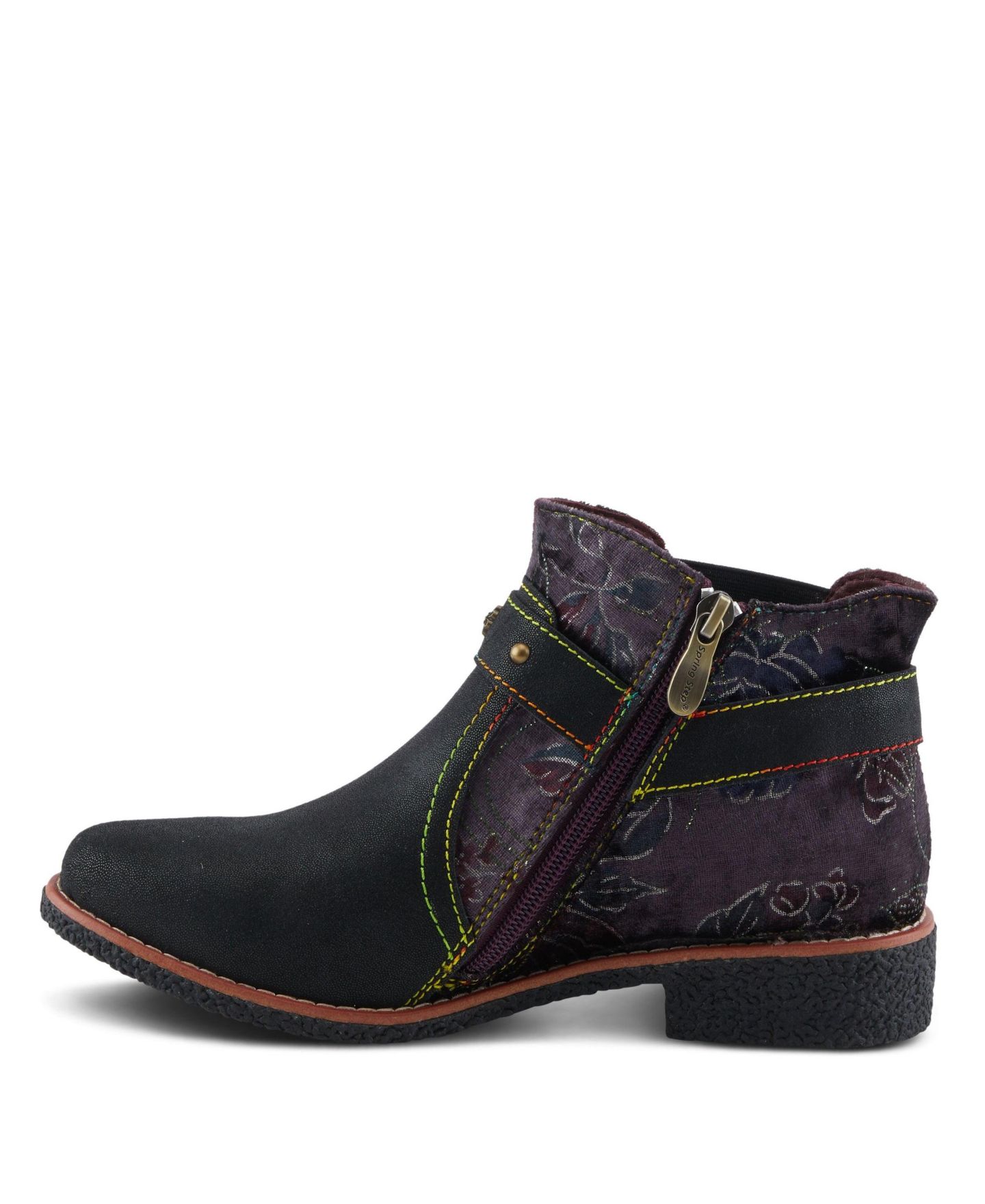 Женские ботинки L'Artiste Spring Step Airies Chelsea Boot with Suede Upper, цвет: Чёрный металлик — фото 2