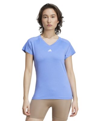 Women's Training Moisture-Wicking Logo V-Neck T-Shirt