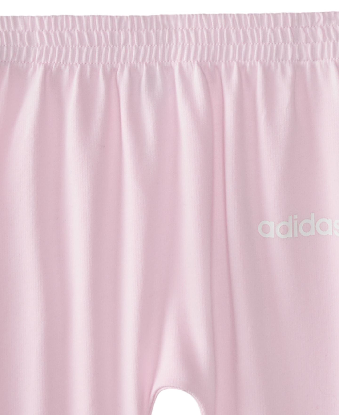 adidas Baby Girls' Logo Bodysuits and Pants, 3-Piece Set, цвет: Розовый / Белый — фото 5