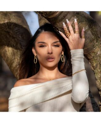 Medium Hula Hoop Earrings in Gold Vermeil