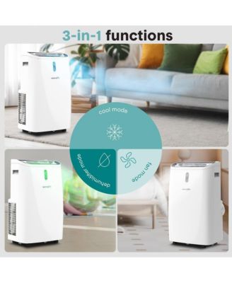 Portable Air Conditioner - 14000 BTU Cooling Capacity (ASHRAE) (White)