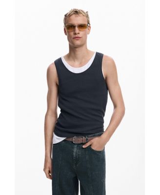 Men's Straight pants with washed effect