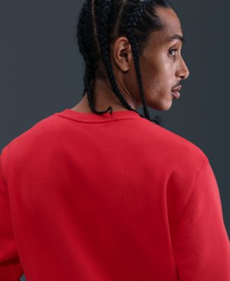 Men's Pullover Fleece Crewneck Logo Sweatshirt