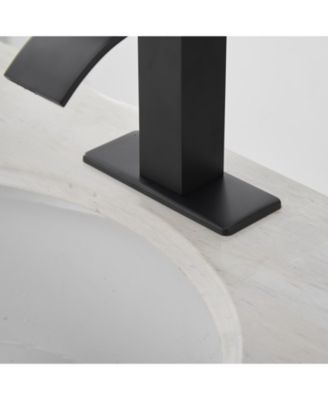 Waterfall Single Hole Single-Handle Low-Arc Bathroom Faucet