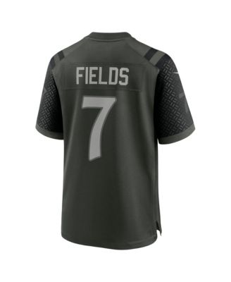 Men's Justin Fields Green New York Jets NFL Rivalry Game Jersey