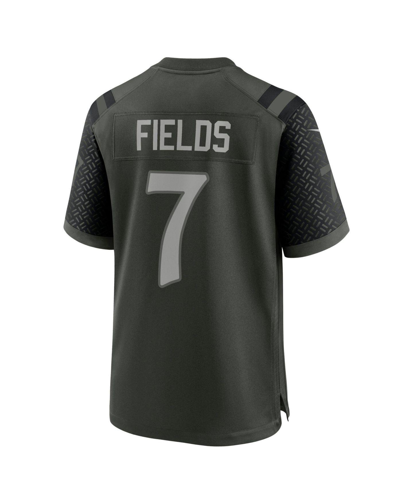 Мужской топ Nike Justin Fields Green New York Jets NFL Rivalry Game Jersey — фото 2