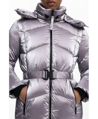Women's Metallic quilted coat