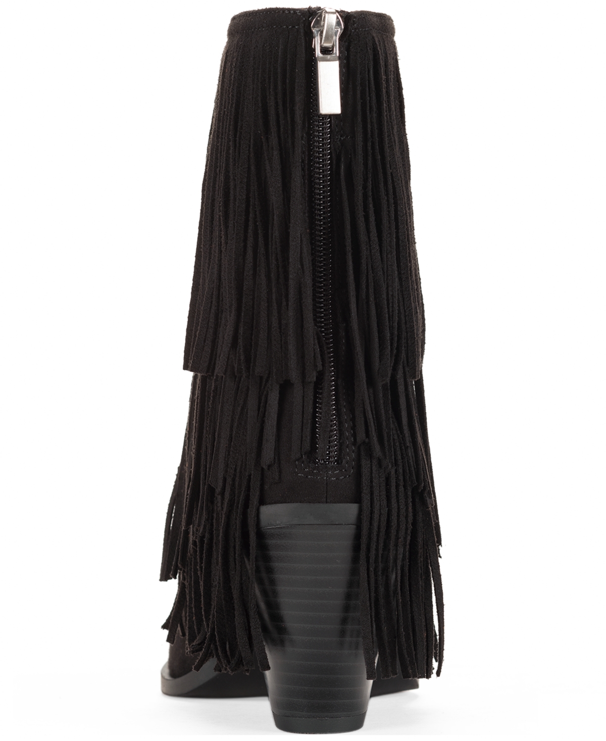 Wild Pair Women's Leonie Fringe Booties, Macy's Exclusive In Black