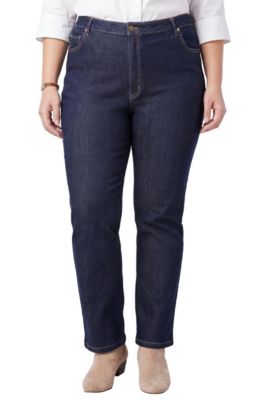 Women's Within Straight Leg Stretch Denim Five Pocket Jeans