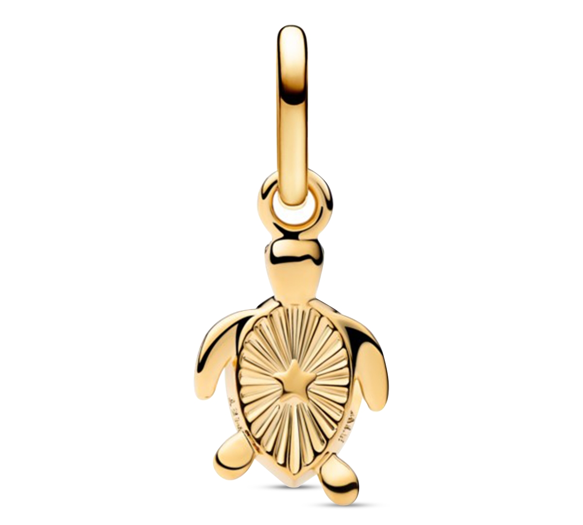 Pandora Green Turtle Mini Dangle Charms In Green