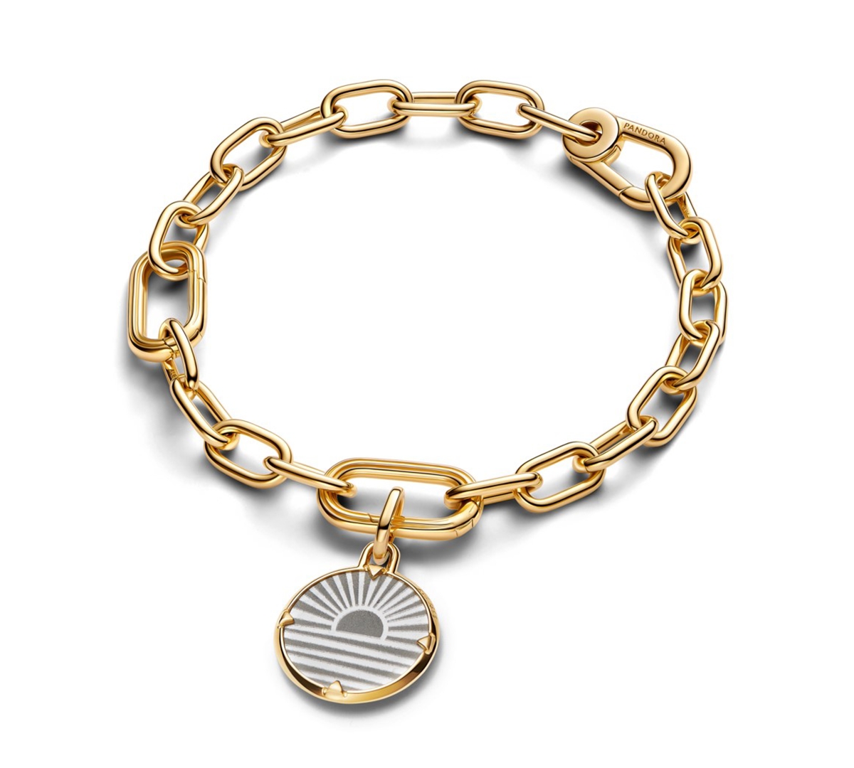 Pandora Sunrise Medallion Charms In Gray