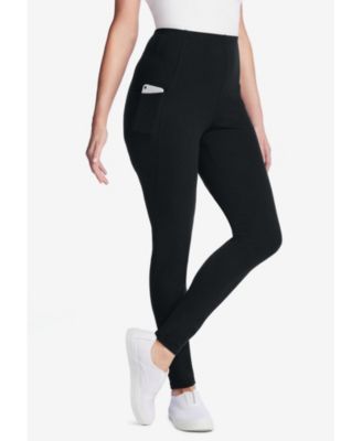 Women's Within Tall Stretch-Cotton Knit Pull-On Pocket Leggings