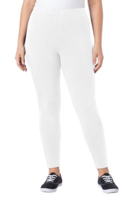 Plus Size Within Stretch-Cotton Knit Pull-On Leggings