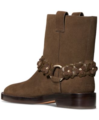 Women's Spade Flower Garden Moto Boots