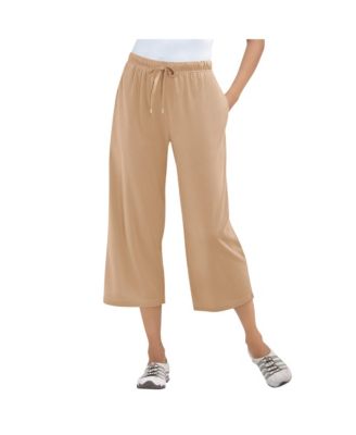 Plus Size Within Sport-Knit Pull-On Capri Pants
