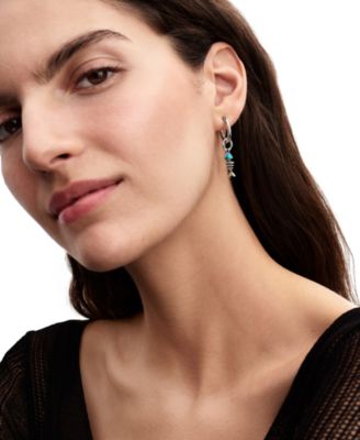 Turquoise Fishbone Dangle Charms