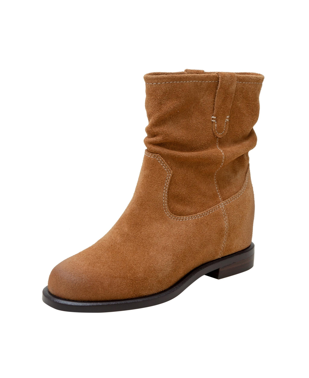 Linea Paolo Terry | Hidden Wedge Heel Casual Bootie - Nutmeg suede