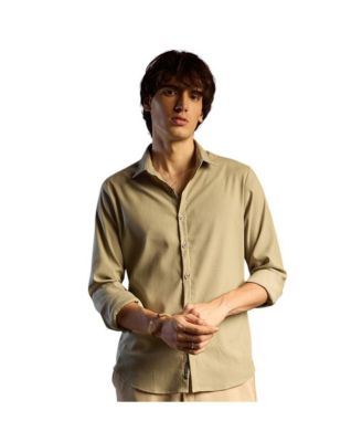 Men's Solid Seersucker Shirt