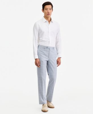 Men's Classic-Fit Sharkskin Dress Pants