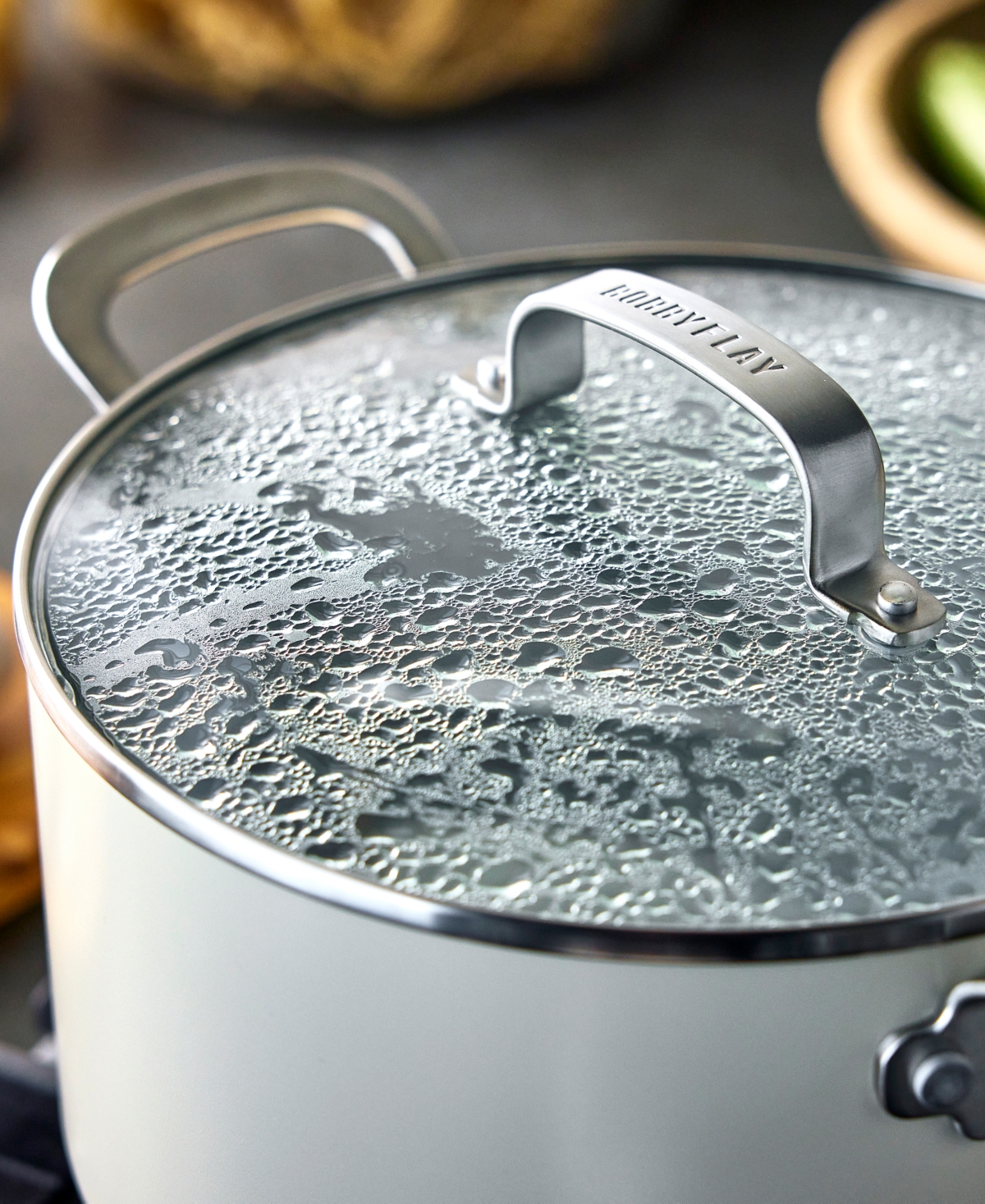 Greenpan Bobby Flay Ceramic Nonstick 6-quart Stockpot In Neutral