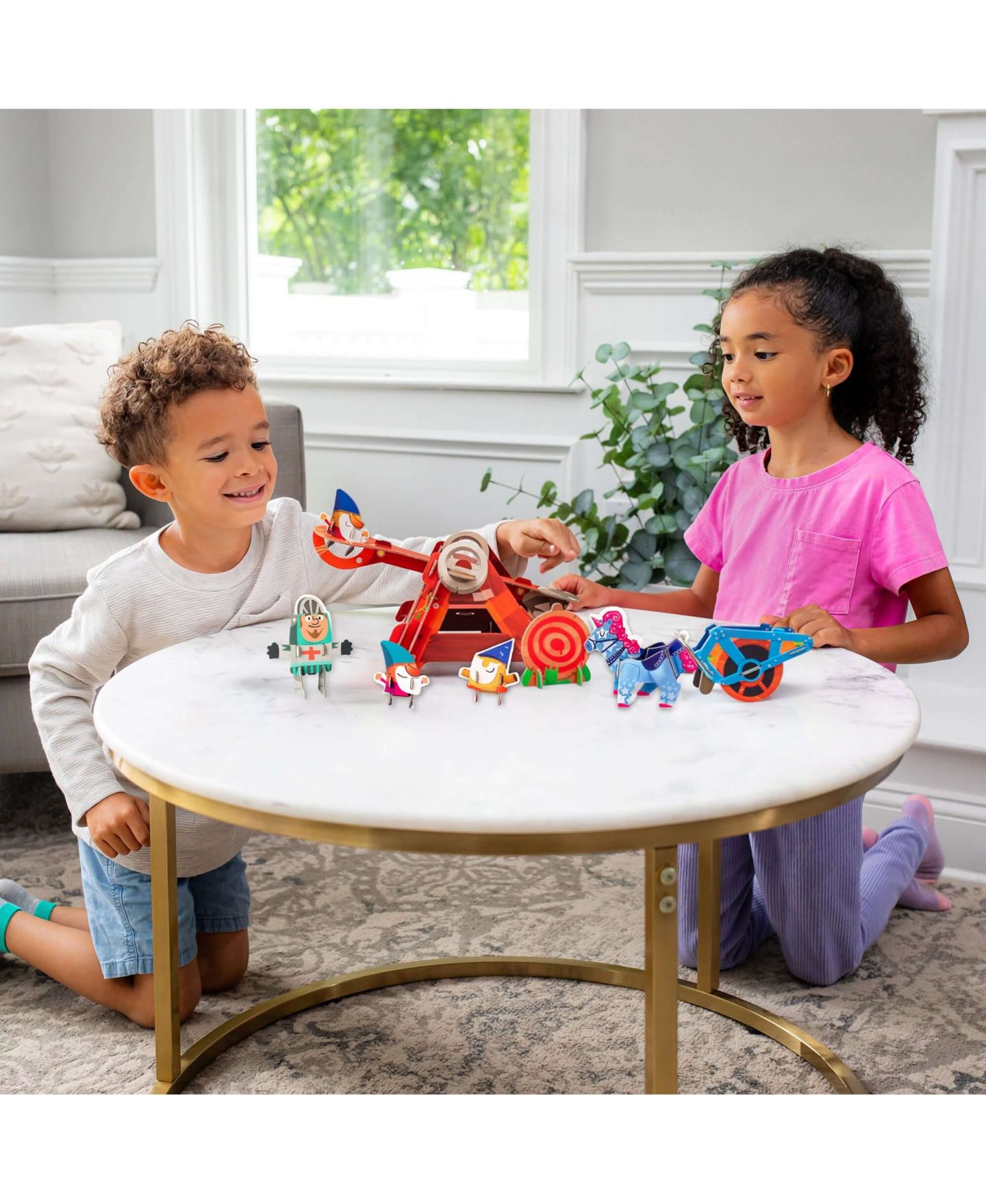 Детский конструктор Playper Curious Kingdom Catapult Gnome Launcher 22-Piece Building Set, Ages 3+ — фото 2