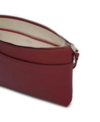 Pockets Small Leather Zip Top Crossbody Bag