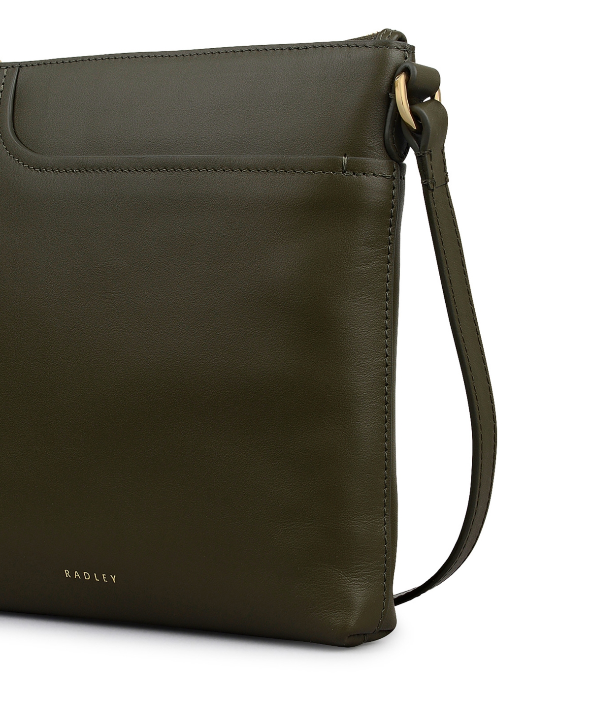 Radley London Pockets Small Leather Zip Top Crossbody Bag In Brown