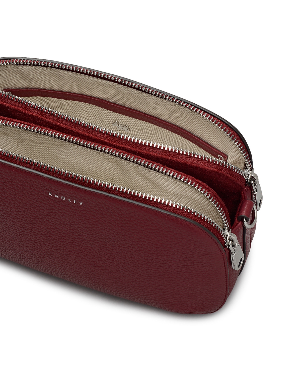 Radley London Dukes Place Small Zip Top Crossbody Bag In Red