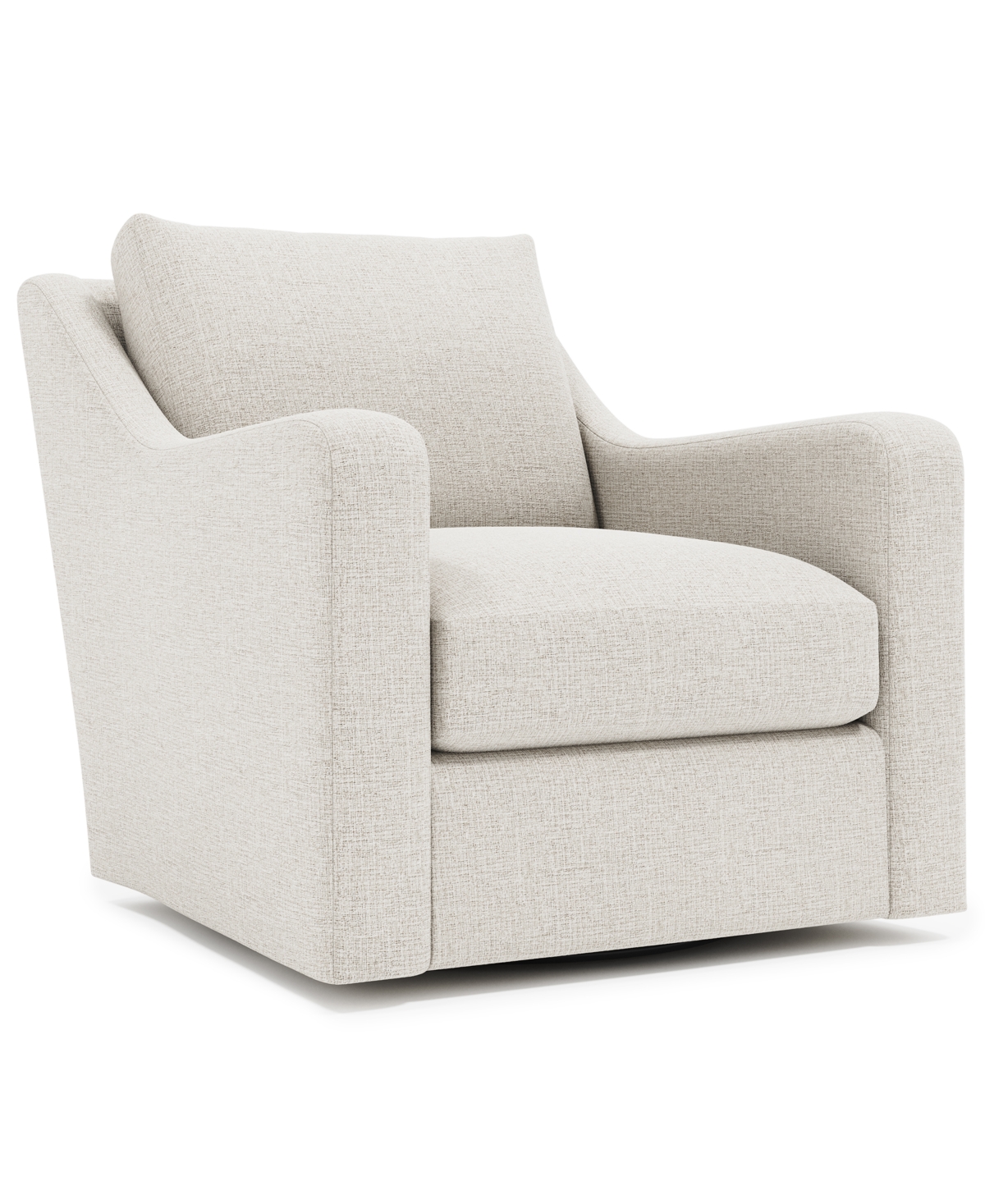 Bernhardt Ventura Tempo Swivel Chair In Gray