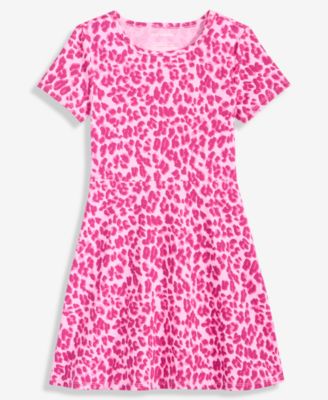Epic Threads - Girls 5-20 Short-Sleeve Leopard-Print Dress