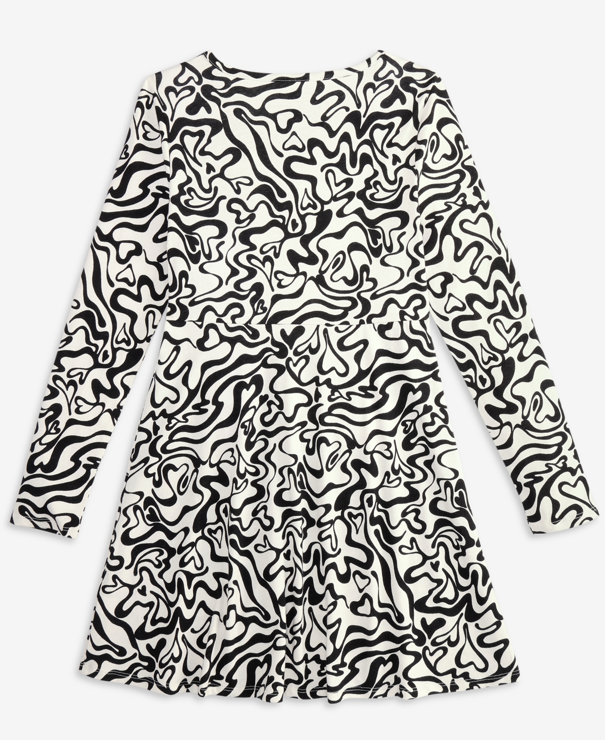 Epic Threads Girls 5-20 Cotton Heart Swirl-Print Long-Sleeve Dress, Macy's Exclusive