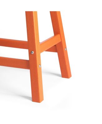 Outdoor Patio Adirondack Counter Height Stool Chair Set of 2