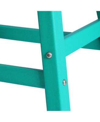 Outdoor Patio Adirondack Bar Height Stool Saddle Seat Chair