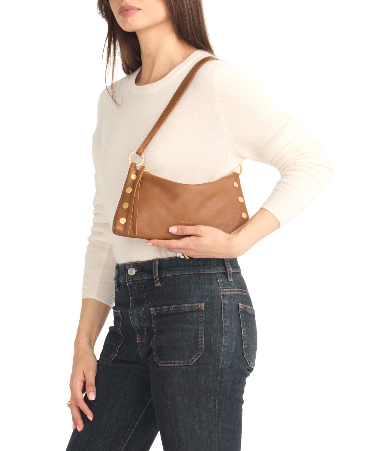 Hammitt Women's Kyle Small Pebbled Leather Crossbody Bag In Brown